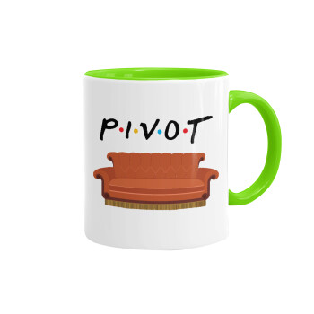 Friends Pivot, Mug colored light green, ceramic, 330ml
