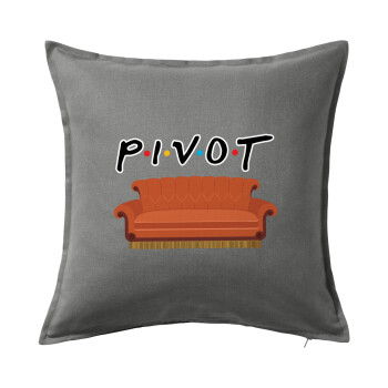 Friends Pivot, Sofa cushion Grey 50x50cm includes filling
