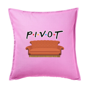 Friends Pivot, Sofa cushion Pink 50x50cm includes filling