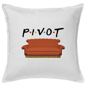 Friends Pivot, Sofa cushion White 50x50cm includes filling