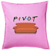 Sofa cushion Pink 50x50cm includes filling