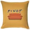 Sofa cushion YELLOW 50x50cm includes filling