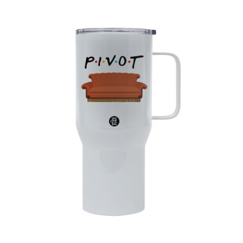 Friends Pivot, Mega Stainless steel Tumbler with lid, double wall 750L