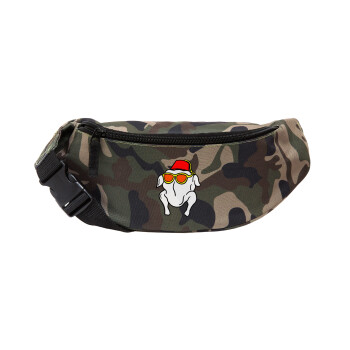 Friends turkey, Unisex waist bag (banana) in Jungle camouflage color with 2 pockets