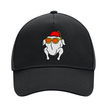 Friends turkey, Adult Ultimate Hat BLACK, (100% COTTON DRILL, ADULT, UNISEX, ONE SIZE)
