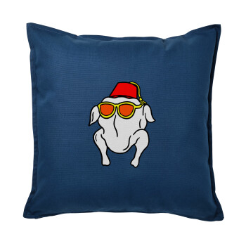 Friends turkey, Sofa cushion Blue 50x50cm includes filling