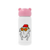 Pink stainless steel thermal flask, 320ml