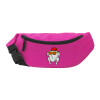 Unisex waist bag (banana) in PINK color with 2 pockets