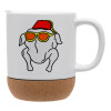 Ceramic coffee mug Cork (MAT), 330ml (1pcs)