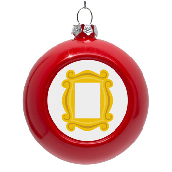 Friends frame, Red Christmas tree ornament bauble 8cm