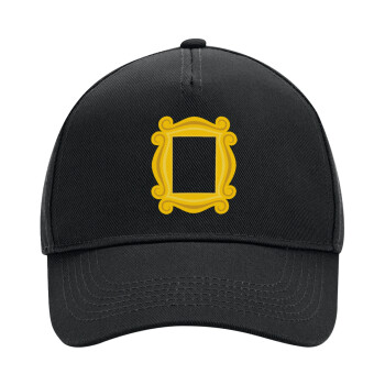 Friends frame, Adult Ultimate Hat BLACK, (100% COTTON DRILL, ADULT, UNISEX, ONE SIZE)