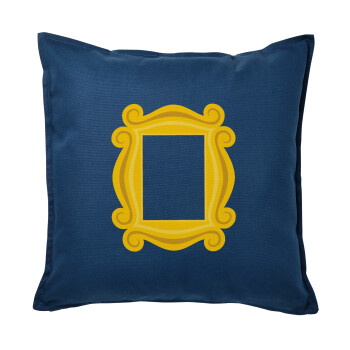 Friends frame, Sofa cushion Blue 50x50cm includes filling