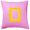 Sofa cushion Pink 50x50cm includes filling