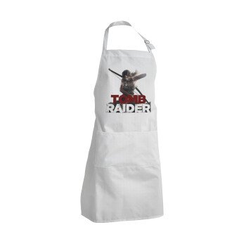 Tomb raider, Adult Chef Apron (with sliders and 2 pockets)