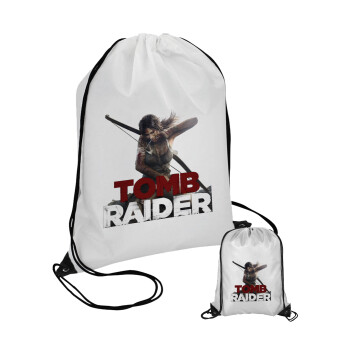 Tomb raider, Τσάντα πουγκί με μαύρα κορδόνια (1 τεμάχιο)