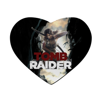 Tomb raider, Mousepad heart 23x20cm