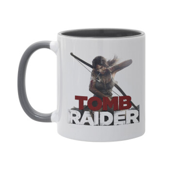 Tomb raider, Mug colored grey, ceramic, 330ml