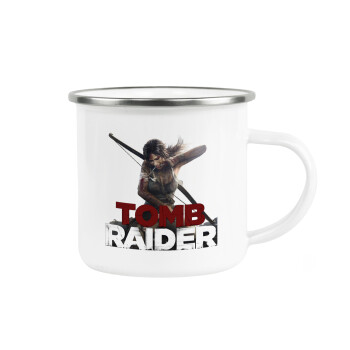 Tomb raider, Metallic enamel cup white 360ml