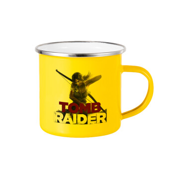 Tomb raider, Κούπα Μεταλλική εμαγιέ Κίτρινη 360ml