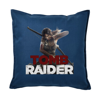 Tomb raider, Sofa cushion Blue 50x50cm includes filling