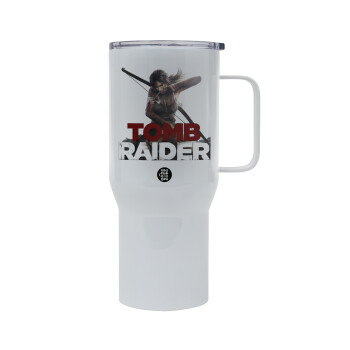 Tomb raider, Mega Stainless steel Tumbler with lid, double wall 750L