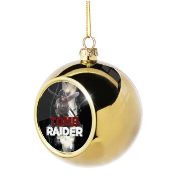 Tomb raider, Χριστουγεννιάτικη μπάλα δένδρου Χρυσή 8cm