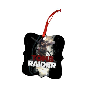 Tomb raider, Χριστουγεννιάτικο στολίδι polygon ξύλινο 7.5cm