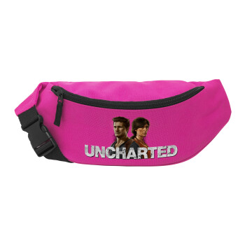 Uncharted, Unisex waist bag (banana) in PINK color with 2 pockets