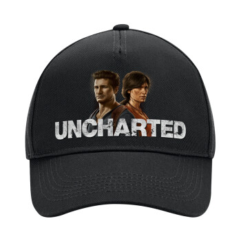 Uncharted, Καπέλο Ενηλίκων Ultimate ΜΑΥΡΟ, (100% ΒΑΜΒΑΚΕΡΟ DRILL, ΕΝΗΛΙΚΩΝ, UNISEX, ONE SIZE)