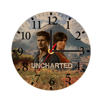 Uncharted, Ρολόι τοίχου ξύλινο plywood (20cm)