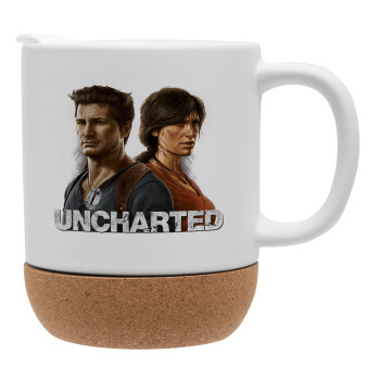 Uncharted, Κούπα, κεραμική με βάση φελού και καπάκι (ΜΑΤ), 330ml (1 τεμάχιο)