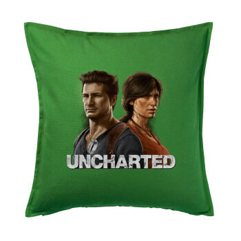 Uncharted, Sofa cushion Green 50x50cm includes filling