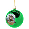 Green Christmas tree ornament ball 8cm