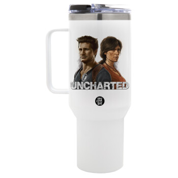 Uncharted, Mega Stainless steel Tumbler with lid, double wall 1,2L
