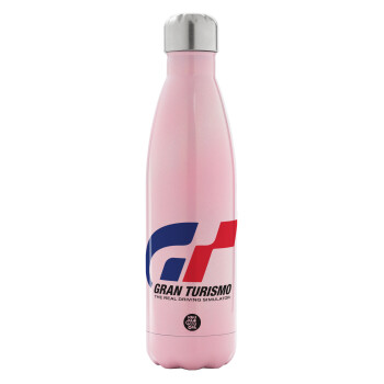 gran turismo, Metal mug thermos Pink Iridiscent (Stainless steel), double wall, 500ml
