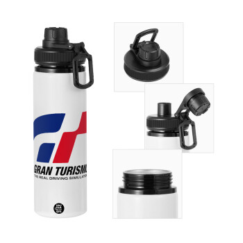 gran turismo, Metal water bottle with safety cap, aluminum 850ml