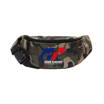 gran turismo, Unisex waist bag (banana) in Jungle camouflage color with 2 pockets