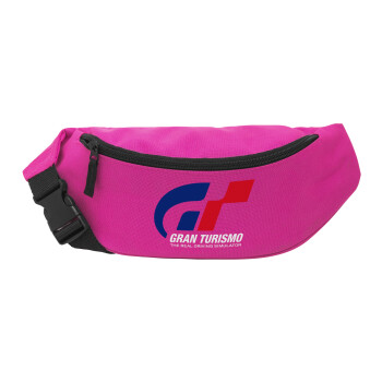 gran turismo, Unisex waist bag (banana) in PINK color with 2 pockets