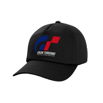 gran turismo, Adult Baseball Cap, 100% Cotton, Black (COTTON, ADULT, UNISEX, ONE SIZE)