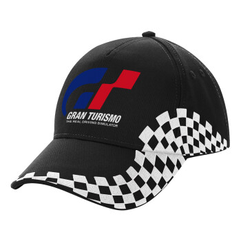 gran turismo, Adult Ultimate BLACK RACING Cap, (100% COTTON DRILL, ADULT, UNISEX, ONE SIZE)