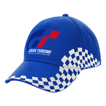 gran turismo, Adult Ultimate BLUE RACING Cap, (100% COTTON DRILL, ADULT, UNISEX, ONE SIZE)