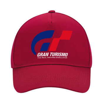 gran turismo, Adult Ultimate Hat RED, (100% COTTON DRILL, ADULT, UNISEX, ONE SIZE)