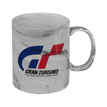 gran turismo, Κούπα κεραμική, marble style (μάρμαρο), 330ml