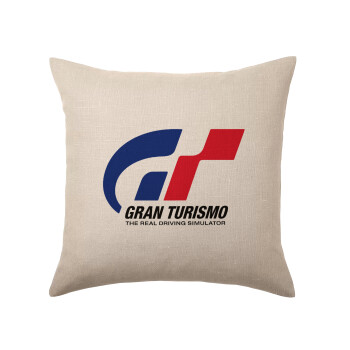 gran turismo, Μαξιλάρι καναπέ ΛΙΝΟ 40x40cm περιέχεται το  γέμισμα