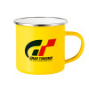 Yellow Enamel Metallic Cup 360ml