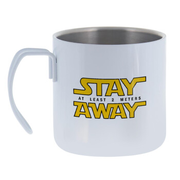 Stay Away, Mug Stainless steel double wall 400ml