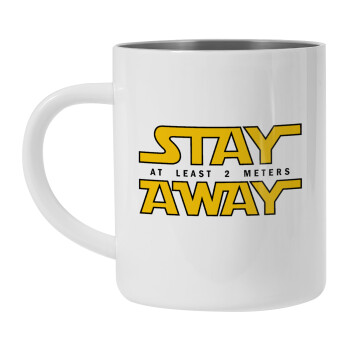 Stay Away, Mug Stainless steel double wall 450ml