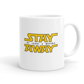 Stay Away, Ceramic coffee mug, 330ml (1pcs)