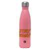 Metal mug thermos Pink Mat (Stainless steel), double wall, 500ml