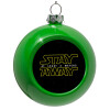 Green Christmas tree ornament bauble 8cm